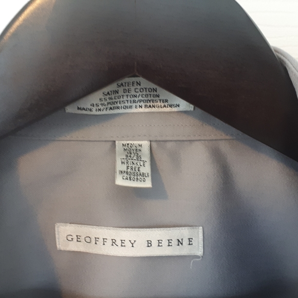 GUC Geoffrey Beene Sateen Collared Shirt - Picture 2 of 3